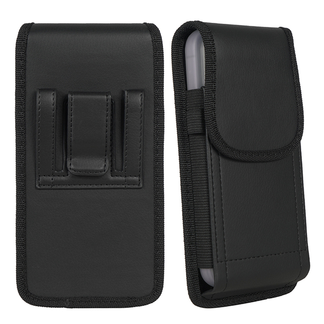 Wholesale PU Leather Case  Pouch Holster Belt Loop for iPhone 16 Pro Max Phone Waist Bag for Men