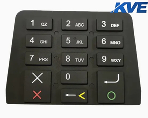 Bàn phím Silicone OEM với đánh dấu laser-Bàn phím cao su không thấm nước cho máy móc - Product Image 2