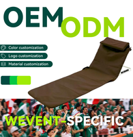 Hangrui Portable pliant inclinable chaise de sol bas appui-tête réglable soutien du dos en plein air plage Camping pique-niques aluminium acier