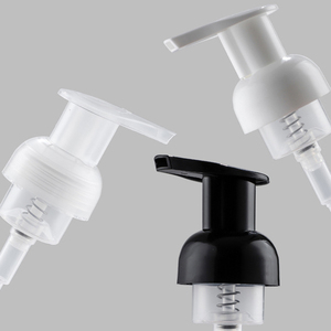In Stock 250ml 375ml Clear Frosted Shampoo Face Hand Wash Cleanser Glass Foaming Foam <b>Pump</b> Bottle Soap Dispenser Glass Bottle - Product Image 5