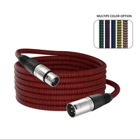 Kabel Ekstensi XLR Profesional 3M Berlapis Foil, Kabel Mikrofon Stereo Dual 3/5-pin Male-female Hi-Fi Lossless untuk Grosir
