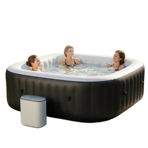 <span class=keywords><strong>Spa</strong></span> gonflable carré portable de couleur et de taille personnalisées, bain à bulles extérieur pour la relaxation dans la cour ou le jardin - Product Image 1