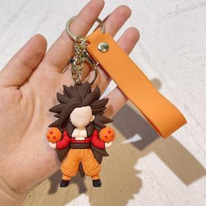 بيع بالجملة رائع سلاسل المفاتيح البلاستيكية ثلاثية الأبعاد الكرتون التنين أنيمي قلادة لتزيين حقيبة ظهر السيارة الرئيسية - Product Image 5