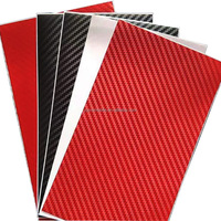 PVC Carbon Fiber Mobiele Telefoonhoesje Achterkant Stickers voor Schermbeschermer Snijplotter