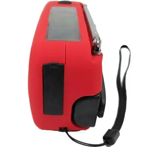 Sonitec Radio Portable Pocket RadioとSeveral Charging ModesためAM/FM 2 Band Flashlight Torch Solar Hand Crank Dynamo