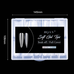 BQAN Extension per unghie a doppia forma di punte acriliche per unghie in Gel falso in plastica con due punte per Manicure Salon - Product Image 4