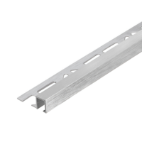 Profilé de bordure carré en aluminium 1 mm anodisé or, étanche et durable, pour carrelage mural de cuisine, salon et escalier