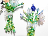 Fleurs perlées pour la décoration intérieure, décorations pour la fête prénuptiale, cadeau de remerciement pour les enseignants pour la saison des diplômes et cadeau pour les professeurs