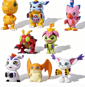 Venta al por mayor de figuras de acción de PVC de 3-4CM de los personajes japoneses <span class=keywords><strong>Agumon</strong></span>, Palmon, Patamon, Piyomon, Pukamon y Gomamon (12+ unidades) - Product Image 1