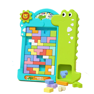 Hot Sales Crocodile 3D Russian Blocks Montessori Stem Educational Toys