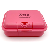 Boîte à lunch en plastique compartimentée de marque, écologique, prix bas, vente en gros