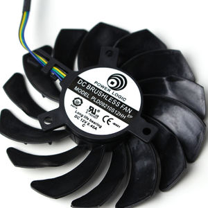 PLD09210S12HH Ventilateur de refroidissement de carte graphique ABS en aluminium et cuivre Dissipateur thermique en plastique pour RTX2060 SUPER 8GB VENTUS Noir DC 12V - Product Image 2