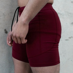 Shorts de compression pour homme, respirants, avec poches élastiques à la taille, polyester/coton, séchage rapide, shorts de sport performants - Product Image 6