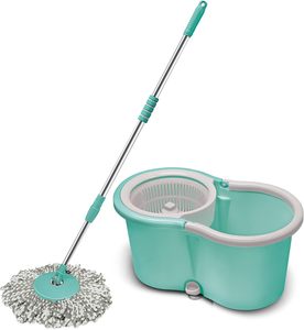 Blue Eco-Friendly Telescopic High Quality Hand-Free Wet Dry <b>Mop</b> Automatic Dehydration Light Weight Stainless Steel 2.5L Capacity - Product Image 3