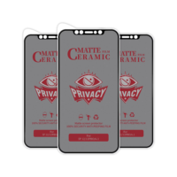 Protecteur d'écran en verre trempé de film souple de confidentialité en céramique mate pour Iphone 7 8 Plus 13 14 15 16 Pro Max Protectores De Pantalla