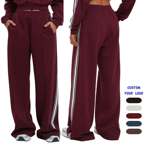 Pantalons de survêtement pour femmes, blocs de couleur, <span class=keywords><strong>coupe</strong></span> ample, avec poches latérales, pour les sports de plein air, la course à pied, la randonnée, les vêtements décontractés - Product Image 1