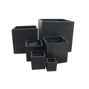 Eco-Friendly Durable Lightweight Modern Design Hand-Carved Fiberglass Flower Pots High Quality <b>Outdoor</b> Garden <b>Planters</b> - Product Image 1