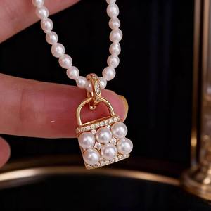 WENCHI 10243 Chine DIY Accessoires Perles Pendentif en Argent Pur S925 Support Vide pour Perles de 4-5mm Pendentif Tendance pour Plusieurs Perles - Product Image 2