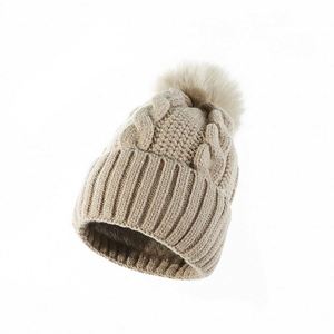 หมวกบีนนี่ไหมพรมอะคริลิกสำหรับผู้หญิง ป้องกันความหนาวเย็น มีที่ปิดหู  แบบหลวมๆ  ตกแต่งพู่  สำหรับฤดูหนาว - Product Image 4