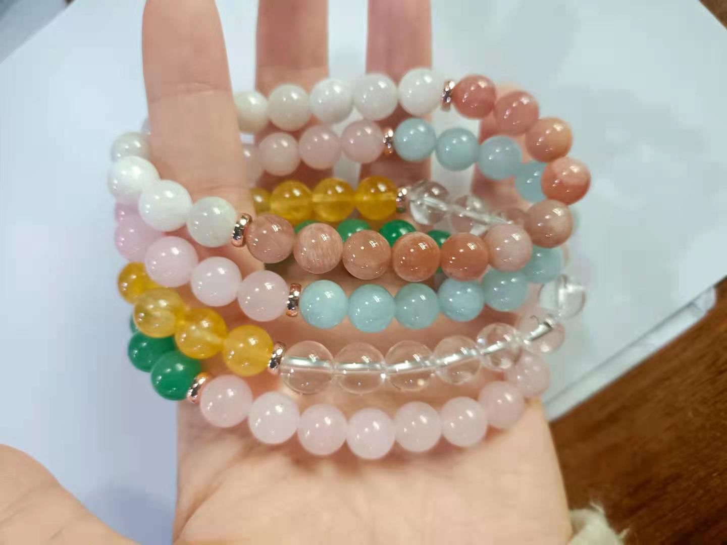 Braccialetti in Avventurina Pietre Naturali Litoterapia