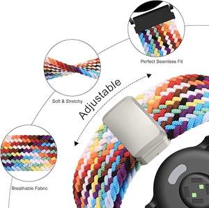 Nueva correa de reloj de nailon de punto elástico deportivo con hebilla para Apple Watch Series <span class=keywords><strong>2</strong></span>-10 9 8 7 6 5 40/41/42/46/49MM tamaños transpirables - Product Image 2