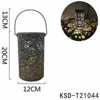 Lanterne Solaire en Métal Suspendu pour le Jardin, Arbre, Papillon, Libellule, Décoration de Paysage