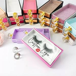 Boîte à cils holographique pour <span class=keywords><strong>faux</strong></span>-cils, étui d'emballage de marque privée, boîte à cils à extension, avec tiroirs, expédition depuis l'usine en chine - Product Image 2