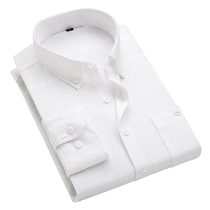 Camicia Casual in Velluto a Coste con Maniche Lunghe, Nuovo Design, Vendita Calda, Tinta Unita, Vestibilità Slim per Uomo - Product Image 3