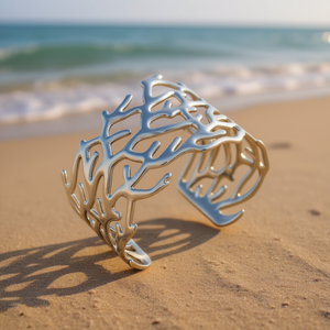 Amy Amy Fashion <b>Cuff</b> <b>Bracelet</b> <b>Silver</b> Plated Zinc Alloy Plant Shape Bohemia Style For Women Party Jewelry B1136 - Product Image 2