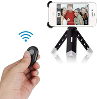 Control Remoto Inalámbrico BT para Cámara, Botón de Selfie para iPhone y Smartphones Android