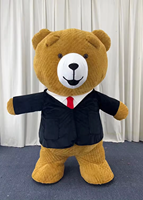 Costume gonflable de mascotte d'ours en peluche Efun personnage de dessin animé mascotte gonflable d'ours en peluche Cosplay pour adultes
