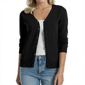 Blusa/Camisa Casual Europea de Otoño para Mujer, Diseño Geométrico, Tejida con 100% Fibra de Bambú, Transpirable, Holgada y Estilizadora - Product Image 1
