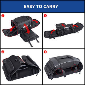 Échantillon gratuit de produits de plein air, sacoches latérales de selle en PVC imperméable à la mode pour moto, voyage, montagne, poche zippée pour le camping - Product Image 3