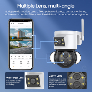 Ikevision IPC360home 12MP Cámara DE SEGURIDAD impermeable 3 lentes Inalámbrica PTZ Enlace Seguimiento automático 10X Zoom Visión nocturna CCTV IP - Product Image 4