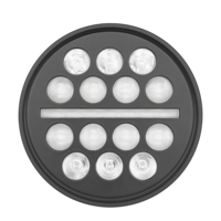 Phare de moto pour Harley Softail 2018-2026, style performance nid d'abeille, phare rond de 5,75 pouces, plug and play