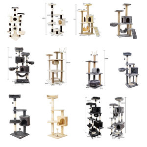 Fonte Direta Da Fábrica OEM & ODM Multifuncional Cat Tower Pet Móveis Moda Árvore De Gato De Madeira - Product Image 3