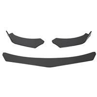 Pour voiture universelle BMW, spoiler avant noir, kit carrosserie, diffuseur
