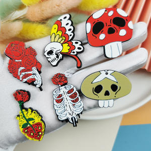 Chunky Halloween Thème Horrible Crâne Fantôme Chauve-Souris Couteau De Cuisine Dangle Pendentif Charmes pour Halloween DIY Collier Boucles D'oreilles Bijoux - Product Image 4