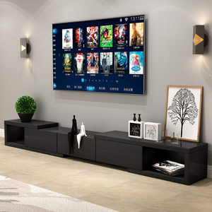 Meuble TV Moderne de Petite Taille pour Salon, Meuble de Sol Combiné Rétractable en Bois Massif, Vente en Gros Usine - Product Image 4