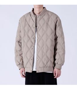 Custom Produce <strong>Men's</strong> <strong>Woolen</strong> Bomber <strong>Jackets</strong> Printed Stand Collar Winter Thick Vintage Style OEM Service Coat - Product Image 6