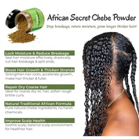 Poudre de Chebe authentique du Tchad en gros – Traitement naturel anti-chute et pour la rétention de la longueur des cheveux – Poudre capillaire 100g