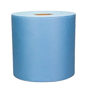 Blue rolls 500pcs Lint free Multi-purpose industrial shop wipers and rags bulk