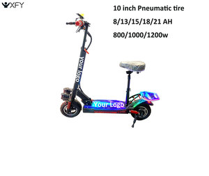 สกู๊ตเตอร์ไฟฟ้า XFY OEM ODM รับทำโลโก้ ความเร็ว <span class=keywords><strong>60</strong></span> กม./ชม. โครงอะลูมิเนียมอัลลอย พับได้ สำหรับผู้ใหญ่ ขนาด 10 นิ้ว พร้อมเบาะนั่ง กันน้ำ - Product Image 6