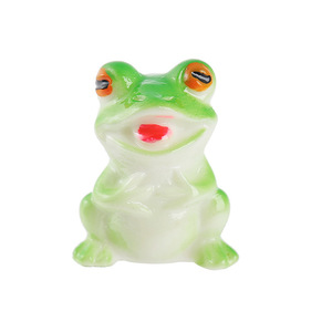Ornement paysager miniature grenouille en résine, décoration animale faite à la main pour aménagement de jardin - Product Image 5