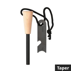 Allume-feu à manche en bois et pince métallique - Outil multifonction de survie avec tournevis, clé et ouvre-bouteille - Pour le camping et la randonnée - Product Image 6