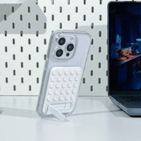 Nouveau support de téléphone multifonctionnel en silicone avec adhésif puissant et design pliable, adapté aux appareils de 4 à 7 pouces