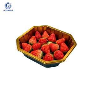 Barquette en plastique PET dorée de luxe pour fruits, jetable, pour supermarché - Product Image 6