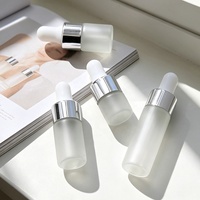 Flacons compte-gouttes miniatures en verre dépoli de 1 ml, 2 ml, 3 ml, 5 ml, vides, portables, pour voyage, avec compte-gouttes pour cosmétiques ou cadeaux