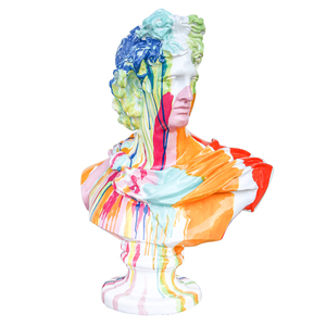 <span class=keywords><strong>Scultura</strong></span> Moderna di Busto di <span class=keywords><strong>Apollo</strong></span> Greco, Accessorio d'Arredo Contemporaneo in Stile Pop Art - Product Image 1