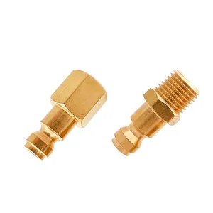 Standard Male Straight Brass Quick Connect Automotive Tru-Flate Air Hose Fittings